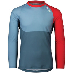 textil Hombre Tops y Camisetas Poc 52844-8282 MTB PURE LS JERSEY CALCITE BLUE/PROSMANE RED Multicolor