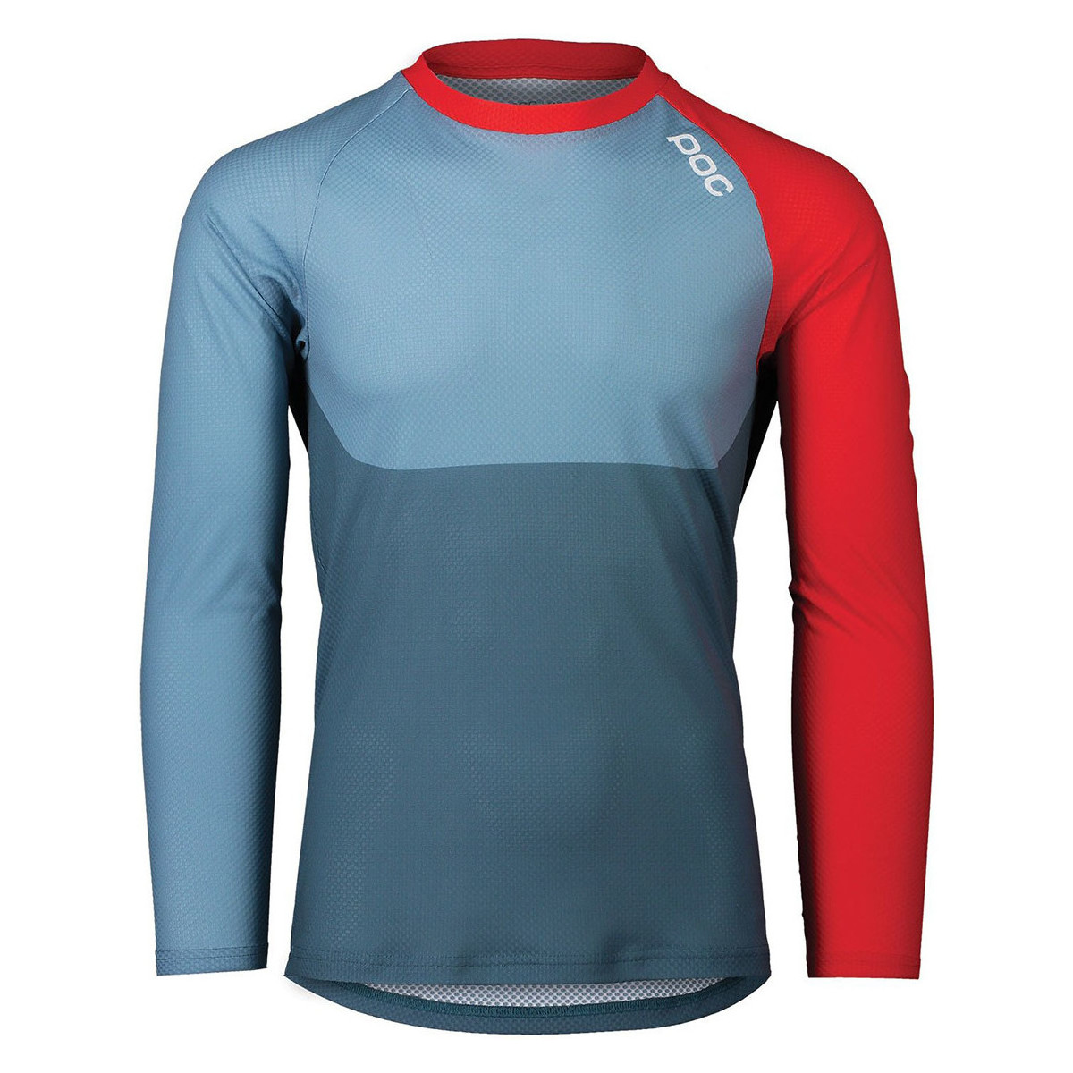 textil Hombre Tops y Camisetas Poc 52844-8282 MTB PURE LS JERSEY CALCITE BLUE/PROSMANE RED Multicolor