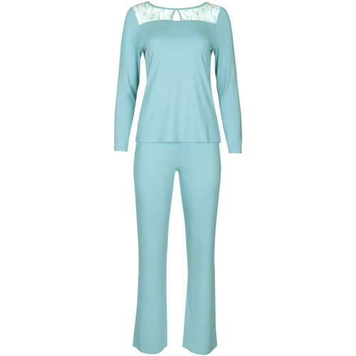 textil Mujer Pijama Lisca Pijama conjunto interior pantalón top manga larga Liv Azul