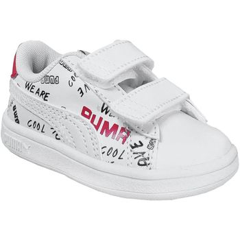Zapatos Niña Zapatillas bajas Puma Smash v2 brand lovevinf Blanco