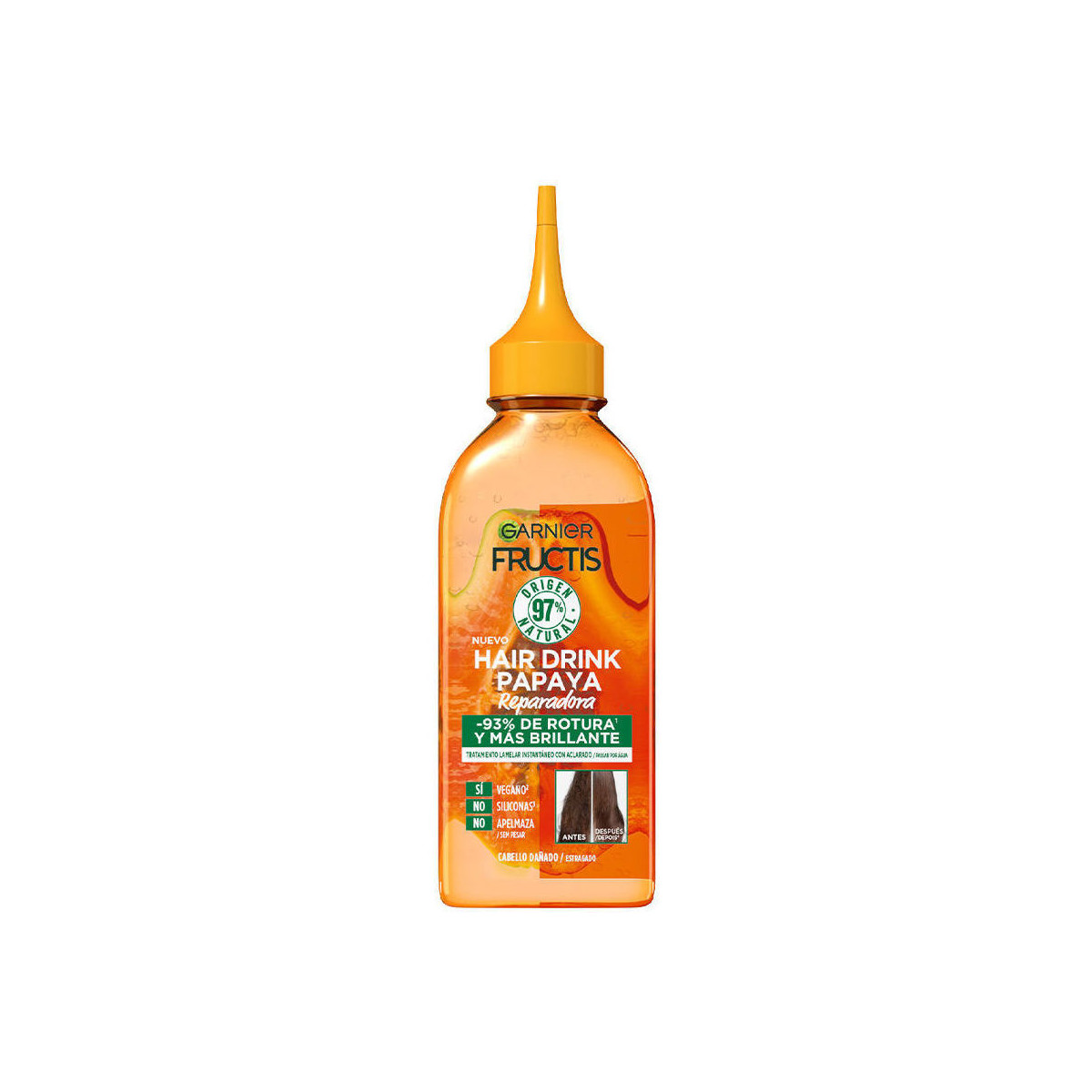 Belleza Tratamiento capilar Garnier Fructis Hair Drink Papaya Tratamiento Reparadora 