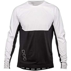 textil Hombre Tops y Camisetas Poc 52300-8001 RACEDAY DH JERSEY HYDROGEN WHITE/URANIUM BLACK Multicolor