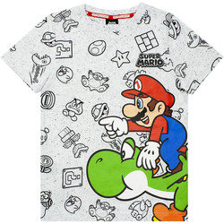 textil Niño Camisetas manga larga Super Mario NS6894 Gris