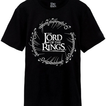 textil Hombre Camisetas manga larga The Lord Of The Rings NS6899 Negro