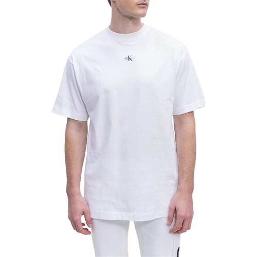 textil Hombre Camisetas manga corta Calvin Klein Jeans J30J322849 Blanco