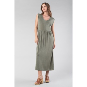 textil Mujer Vestidos Le Temps des Cerises Vestido largo recta NATA Verde