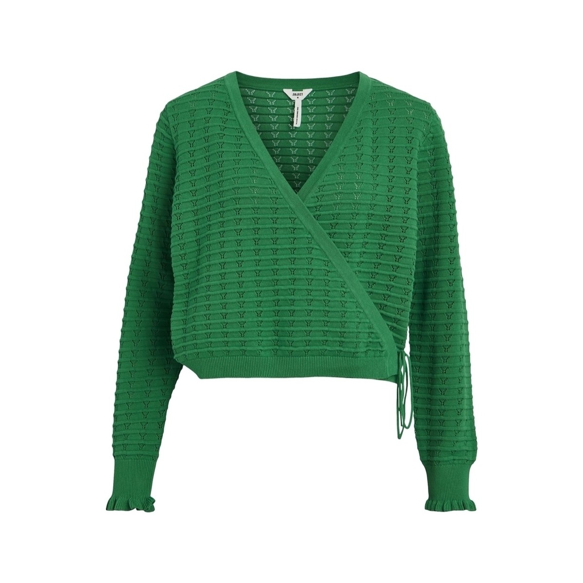 textil Mujer Jerséis Object Jasmin Cardigan L/S - Fern Green Verde