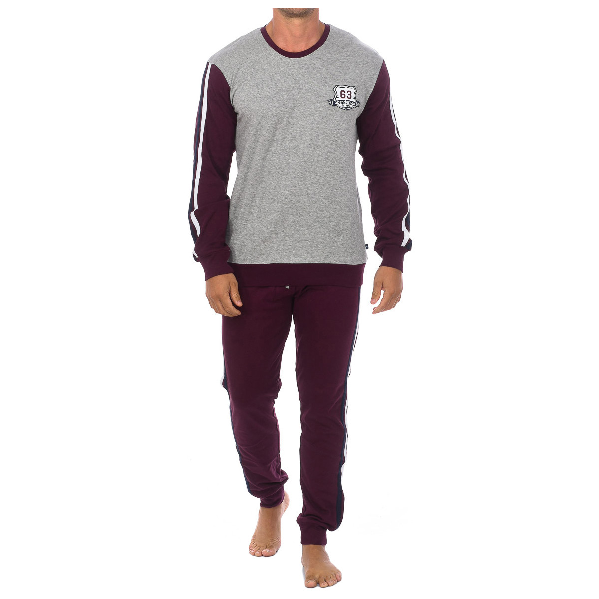 textil Hombre Pijama Abanderado A0CHG-1W3 Gris