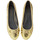 Zapatos Mujer Bailarinas-manoletinas Andrés Machado TG104GLITTER Oro