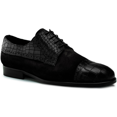 Zapatos Hombre Richelieu Andypola 18334-CROCO Negro
