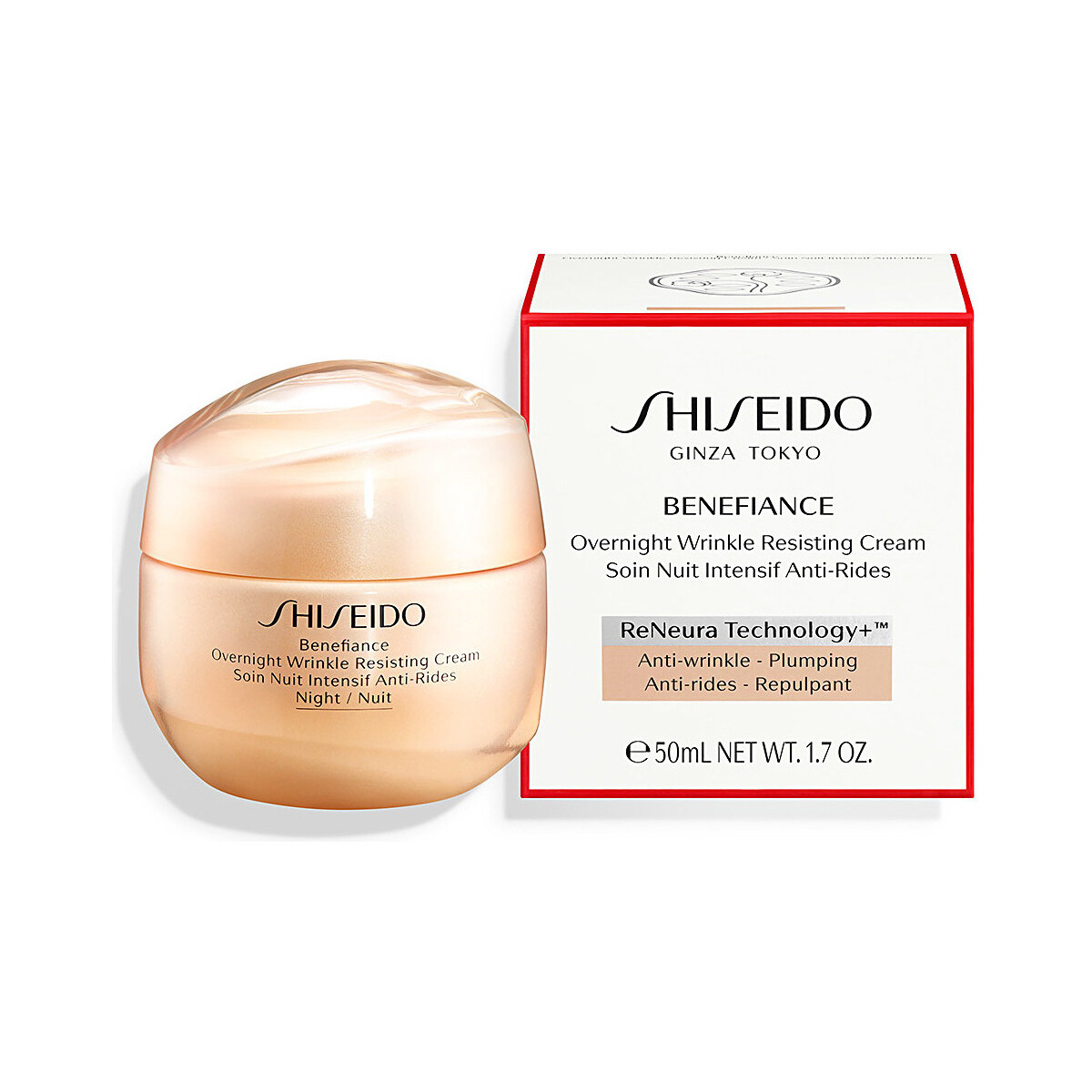 Belleza Mujer Perfume Shiseido Benefiance Overnight Wrinkle Resisting Cream - 50ml Benefiance Overnight Wrinkle Resisting Cream - 50ml