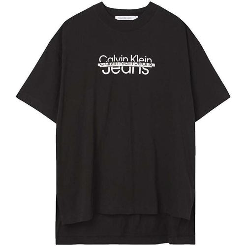 textil Mujer Camisetas manga corta Calvin Klein Jeans J20J220513 BEH Negro