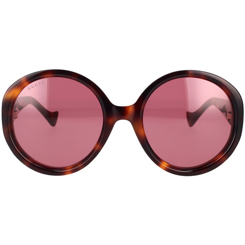 Relojes & Joyas Mujer Gafas de sol Gucci Occhiali da Sole  GG1256S 003 Marrón