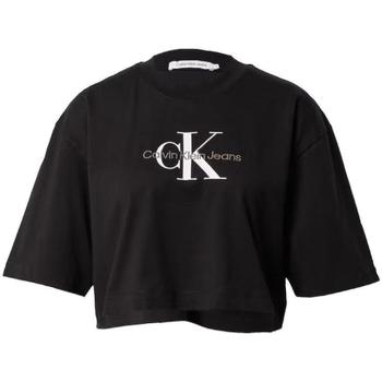 textil Mujer Camisetas manga corta Calvin Klein Jeans J20J220280 BEH Negro