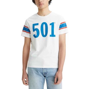 textil Hombre Camisetas manga corta Levi's GRAPHIC CREWNECK TEE 501 Blanco