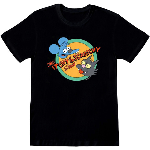 textil Camisetas manga larga The Simpsons Itchy And Scratchy Show Multicolor