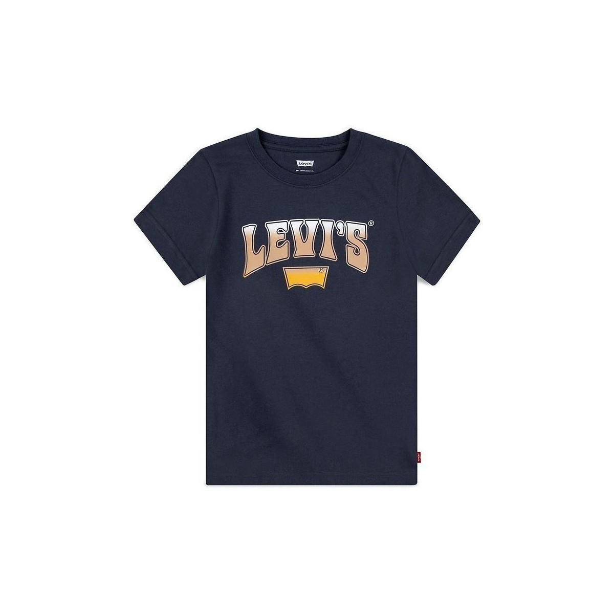 textil Niños Tops y Camisetas Levi's 9EH894 ROCK OUT TEE-BES INDIA INK Azul