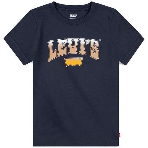 textil Niños Tops y Camisetas Levi's 9EH894 ROCK OUT TEE-BES INDIA INK Azul