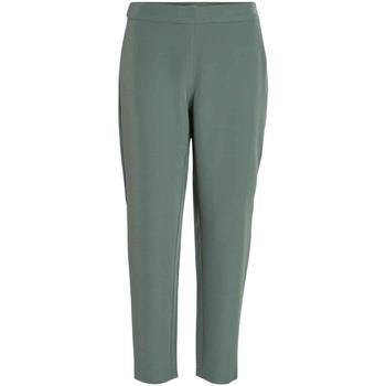 textil Mujer Pantalones Vila VICARRIE LOWNY RW 7/8 PANT Verde