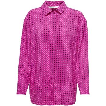 textil Mujer Tops y Camisetas Only ONLNAOMI L/S SHIRT PTM Rosa