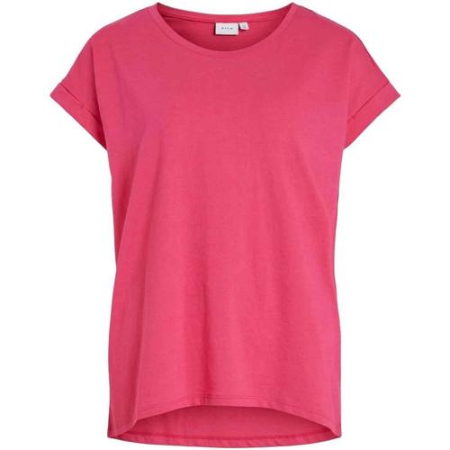 textil Mujer Tops y Camisetas Vila VIDREAMERS NEW PURE T-SHIRT Rosa