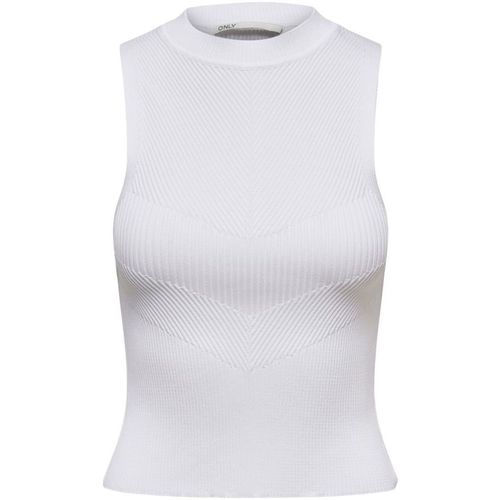 textil Mujer Camisetas sin mangas Only 15251494 BIANKA-CLOUD DANCER Beige