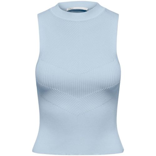 textil Mujer Camisetas sin mangas Only 15251494 BIANKA-CASHMERE BLUE Azul