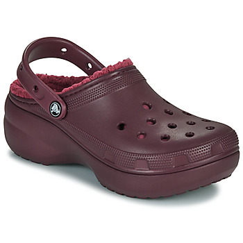 Zapatos Mujer Zuecos (Clogs) Crocs Classic Platform Lined Clog W Burdeo