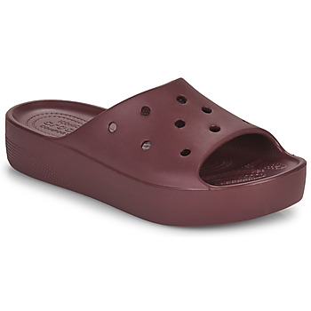 Zapatos Mujer Chanclas Crocs Classic Platform Slide Burdeo