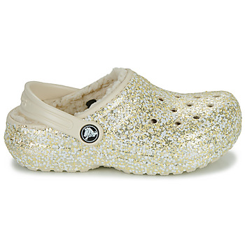 Crocs Classic Lined Glitter Clog K Beige / Oro