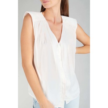 textil Mujer Camisetas sin mangas Le Temps des Cerises Top MISSOU Blanco