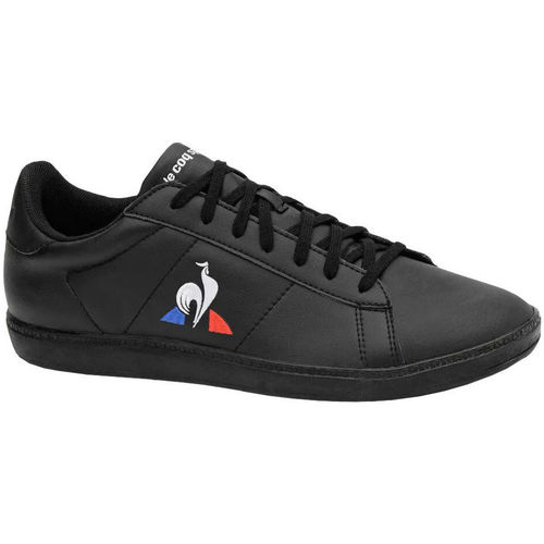 Zapatos Hombre Deportivas Moda Le Coq Sportif COURTSET TRIPLE BLACK Negro