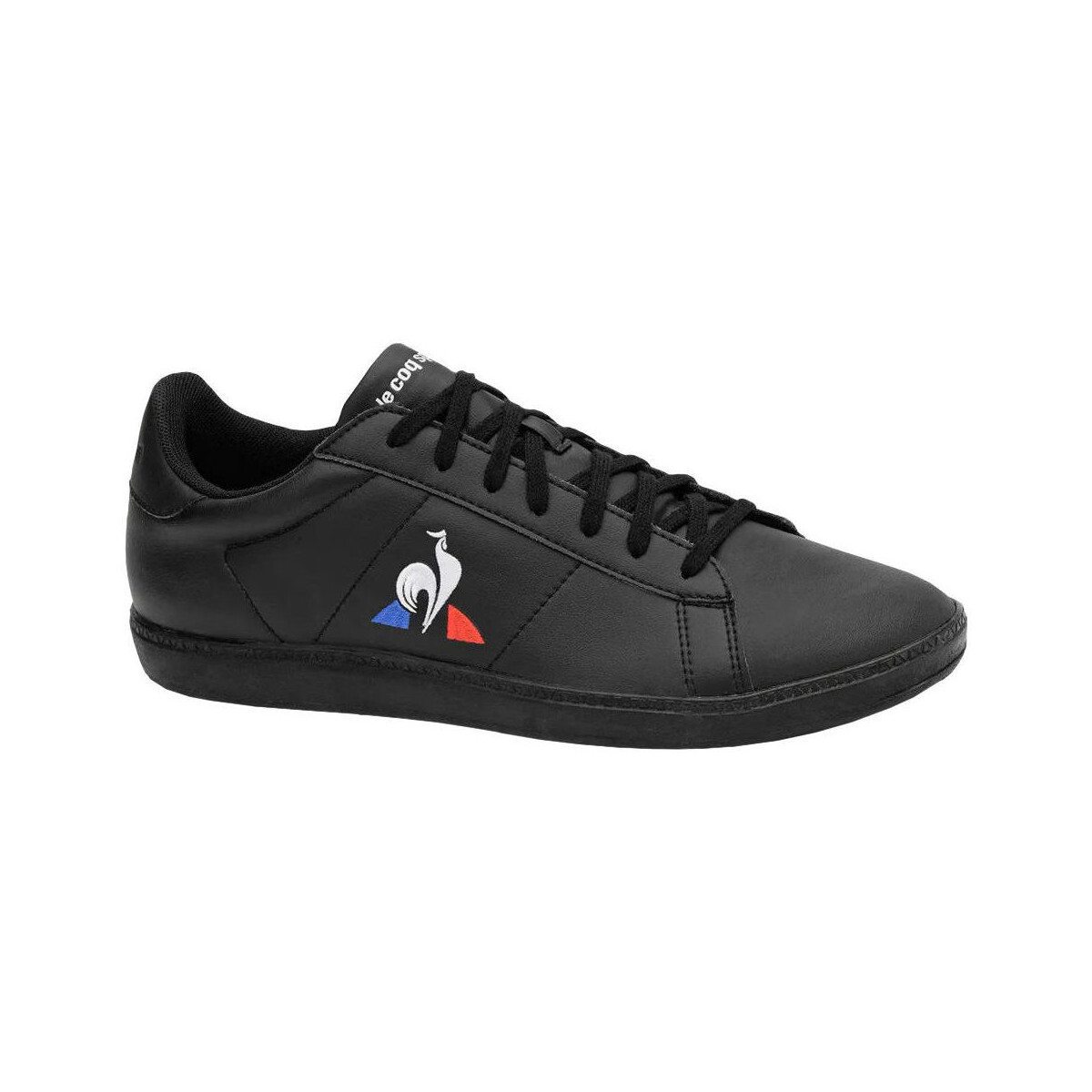 Zapatos Hombre Deportivas Moda Le Coq Sportif COURTSET TRIPLE BLACK Negro