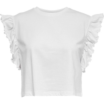 textil Mujer Camisetas manga corta Jacqueline De Yong CAMISETA SIN MANGAS BLANCA MUJER  15257235 Blanco