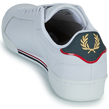Fred Perry B722 LEATHER Blanco