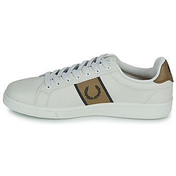 Fred Perry B721 LEATHER Beige / Marrón