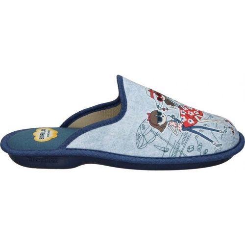 Zapatos Mujer Pantuflas Cosdam 4058 Azul
