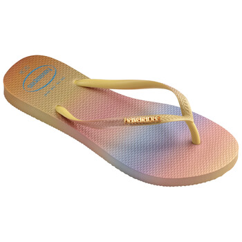 Zapatos Mujer Chanclas Havaianas SLIM GRADIENT SUNSET Amarillo / Pink