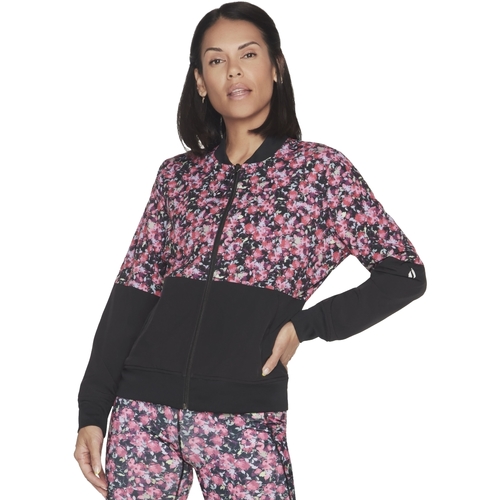 textil Mujer Chaquetas de deporte Skechers Fantasy Fields Reversible Bomber Jacket Rosa