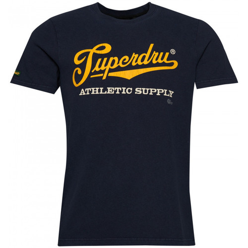 textil Hombre Tops y Camisetas Superdry Vintage scripted college Azul