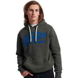 textil Hombre Sudaderas Superdry Sweatshirt à capuche  Vintage Logo Neon Gris