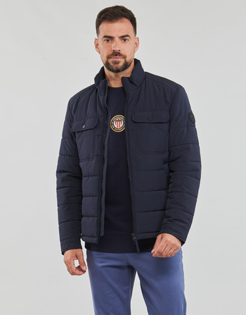 textil Hombre cazadoras Gant CHANNEL QUILTED JACKET Marino