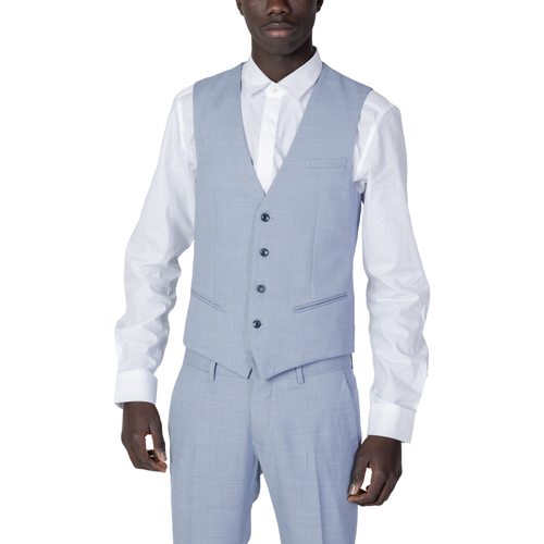 textil Hombre Chaleco de traje Antony Morato MMVS00007-FA650304 Azul