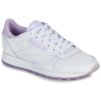 Zapatos Mujer Zapatillas bajas Reebok Classic CLASSIC LEATHER Blanco / Violeta