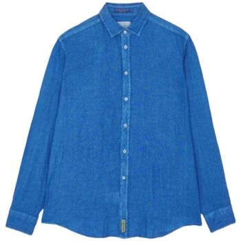 textil Hombre Camisas manga larga Bd Baggies Camisa Brookliyng Hombre Blu Elettrico Azul