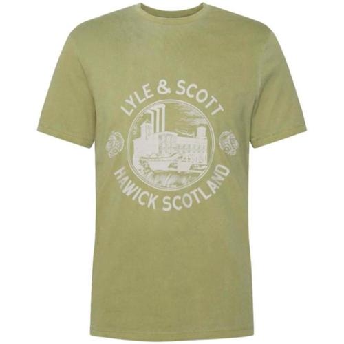 textil Hombre Camisetas manga corta Lyle & Scott TS1806V-W824 Verde