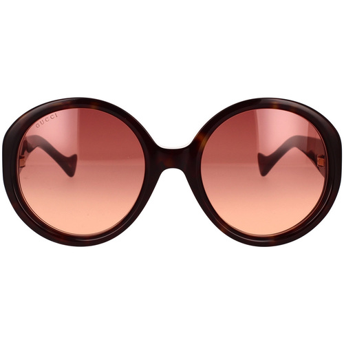 Relojes & Joyas Mujer Gafas de sol Gucci Occhiali da Sole  GG1256S 002 Marrón