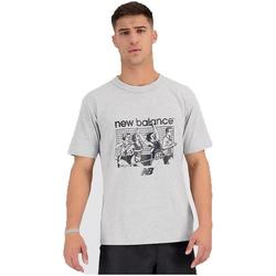 textil Hombre Camisetas manga corta New Balance MT31503-AG Gris