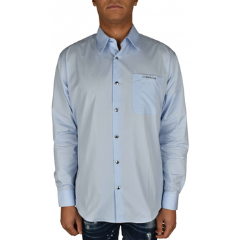 textil Hombre Camisas manga larga Roberto Cavalli  Azul