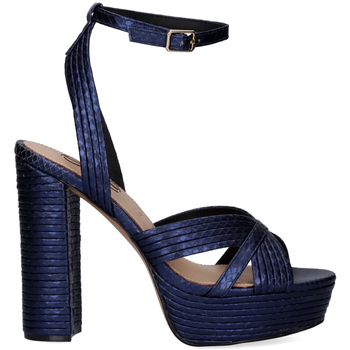 Zapatos Mujer Sandalias Exé Shoes SANDALIA TACÓN ALTO OPHELIA-832 SNAKE BLUE AZUL